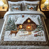 Juego de Ropa de Cama Acolchada de 3 Piezas