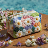 Bolsa de Maquillaje Acolchada Camino de Pétalos